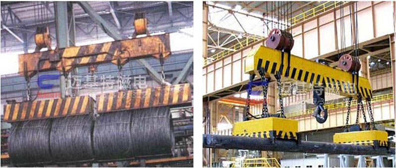 MW12系列、MW15系列吊運捆扎螺紋鋼、圓鋼用起重電磁鐵